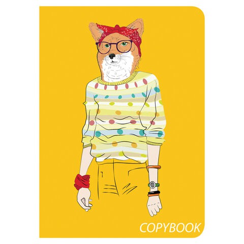 Тетрадь В5 Brauberg SoftTouch Foxy 60 листов, клетка 403815 цена за 4 шт , 